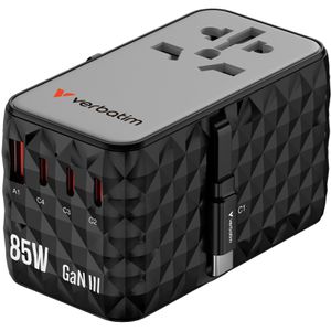 Reiseadapter Verbatim Charge n Travel-02 GaN 85W