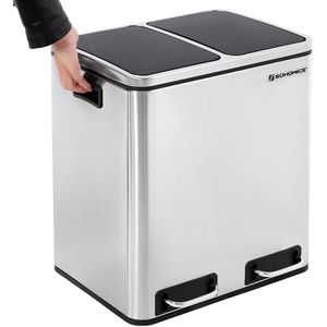 Produktbild für Mülleimer Songmics LTB30H, silber