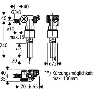 Produktbild für Füllventil GROHE 43537000