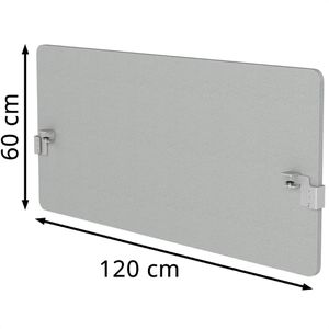 Produktbild für Tischtrennwand Böttcher-AG Style, hellgrau