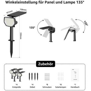 Produktbild für Gartenstrahler Lepro wasserdicht, mit 1W LED
