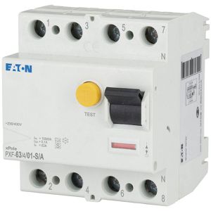 Produktbild für FI-Schutzschalter EATON PXF-63/4/01-S/A-BRD, S 100 mA, Typ A