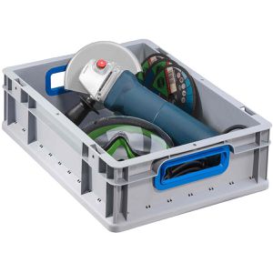 Produktbild für Eurobox Allit ProfiPlus EuroBox 412, grau, 10,4 Liter