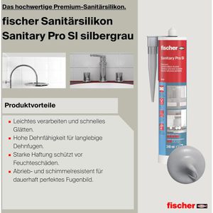 Produktbild für Silikon Fischer Premium, DSSA, silbergrau