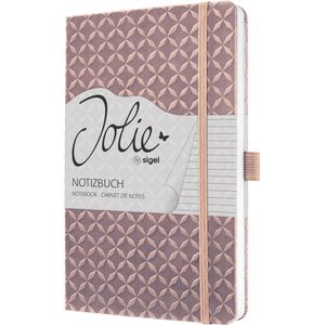 Produktbild für Notizbuch Sigel Jolie Pearl Rose, JN137, Kunstleder Hardcover