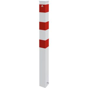 Produktbild für Absperrpfosten Schake 40100B+2, 2 Ösen, rot/weiß, aus Metall