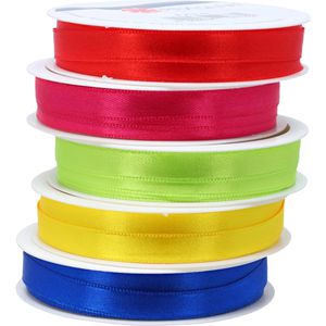 Produktbild für Geschenkband Präsent Satin, Set mit 5 Farben