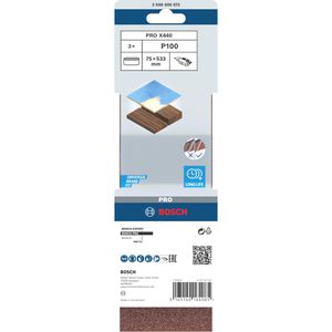 Produktbild für Schleifpapier Bosch PRO X440, Körnung 100