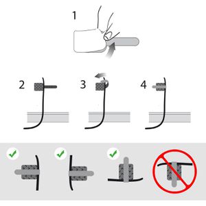 Produktbild für Kabelhalter Label-the-cable Wall Straps, PRO3120