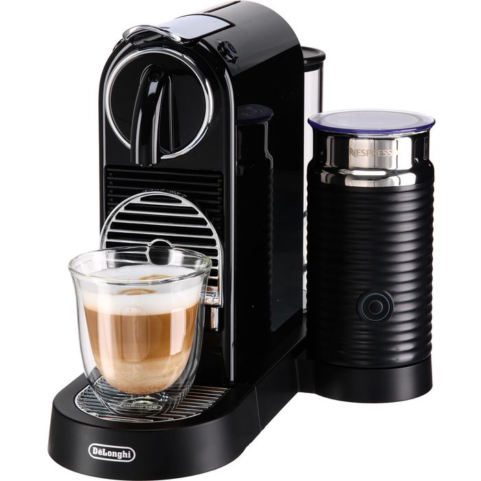 DeLonghi Kapselmaschine Nespresso Citiz&Milk, EN267.BAE, 1 Liter, schwarz, mit Milchaufschäumer – Böttcher AG