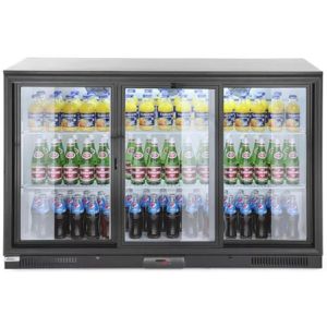 Produktbild für Getränkekühlschrank Arktic 235836, mit Glastür, abschließbar