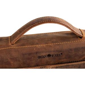 Produktbild für Schreibmappe Greenburry Vintage,1720-25, braun, Echt Leder