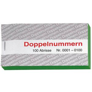 Produktbild für Nummernblock Wolf&amp;Appenzeller Doppelnummern 750058