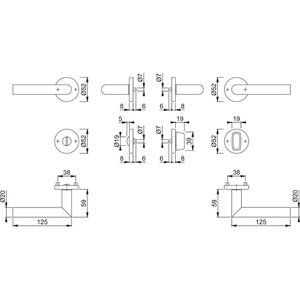 Produktbild für Drückergarnitur Hoppe-AG 3289735 Amsterdam