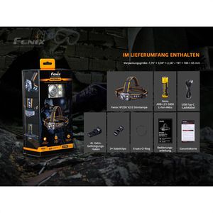 Produktbild für Stirnlampe Fenix HP25R V2.0 LED, wiederaufladbar