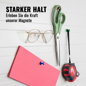 Produktbild für Magnete Poppstar farbig sortiert, Neodym Magnet