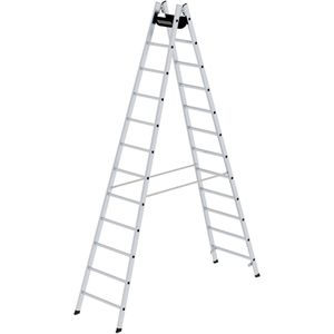Stehleiter MUNK 33024, nivello-Leiterfüße, beidseitig begehbar