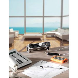 Produktbild für Tischsteckdose Bachmann Desk 2, mit 0,2 m GST18 Kabel