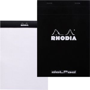 Produktbild für Notizblock Rhodia 16559C, dotpad, schwarz, A5
