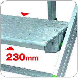 Produktbild für Klapptritt Facal Plio PO-4M, aus Aluminium