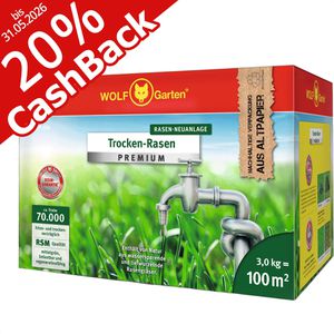 Rasensamen Wolf-Garten L-TP 100 Trocken-Rasen