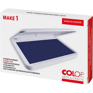 Produktbild für Stempelkissen Colop Make 1, für Büro und Kreativprojekte, blau