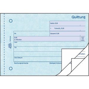 Produktbild für Quittungsblock Zweckform 333, fälschungssicher, MwSt. separat
