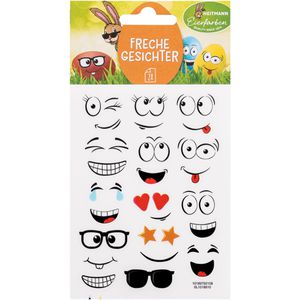 Sticker Heitmann-Eierfarben Freche Gesichter