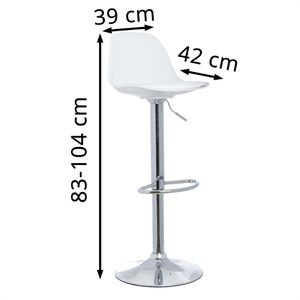 Produktbild für Barhocker Paperflow BOBBA, drehbar mit Lehne