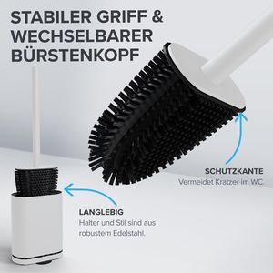 Produktbild für WC-Bürste ovimar Toilettenbürste Oppdal, weiß