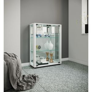 Produktbild für Glasvitrine VCM Sintalo, mit Spiegelrückwand, stehend