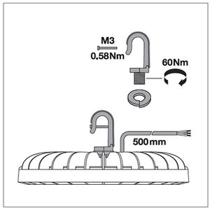 Produktbild für LED-Hallenstrahler LEDVANCE HB Comp V, 166 Watt
