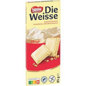 Nestle Tafelschokolade Die Weisse Crisp, Schweizer Schokolade, 85g