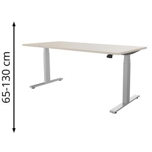 Schreibtisch fm-Büromöbel fouraction akazie / silber