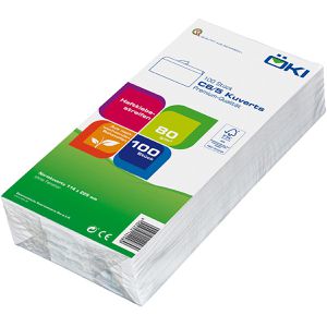 Produktbild für Briefumschläge ÖKI Cello 42982, weiß, DIN lang+