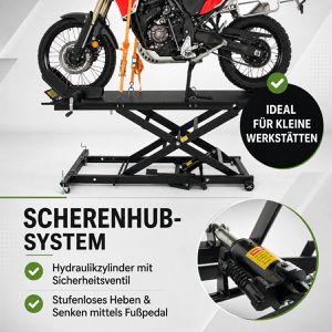 Produktbild für Hebebühne Trutzholm 35133, schwarz, für Motorrad