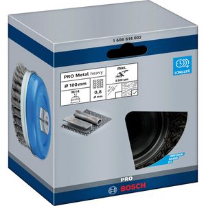Produktbild für Drahtbürste Bosch 1608614002, Topfbürste Ø 100mm