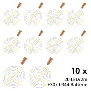 Produktbild für Lichterkette Goobay 49854, Flaschenlicht, 20 LED, innen