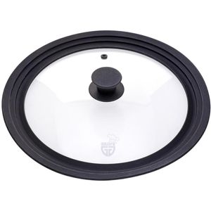 Glasdeckel Gräwe DE028-032.C1, schwarz, 28/30/32cm