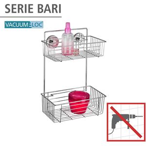 Produktbild für Duschablage Wenko Bari Vacuum-Loc, verchromt