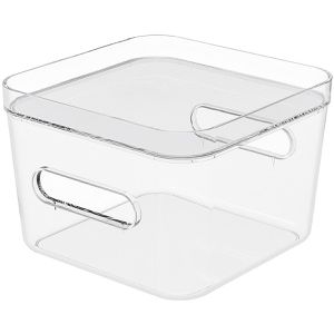 Produktbild für Deckel-Aufbewahrungsbox Smartstore Compact Square, transparent