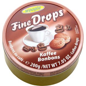 Woogie Fruchtbonbons Fine Drops Kaffee, 200g