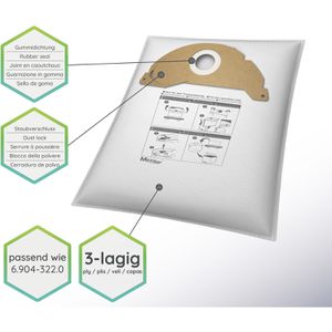 Produktbild für Staubsaugerbeutel McFilter KA 38
