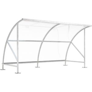 Produktbild für Fahrradunterstand WSM Bamberg B 1/04, silber, aus Metall