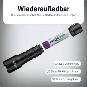 Produktbild für Taschenlampe Ansmann Survival TS1000RF, LED, aufladbar
