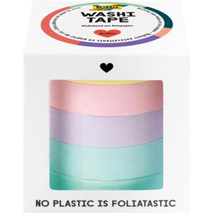 Produktbild für Washi-Tape Folia 26439 Pastell, farbig sortiert