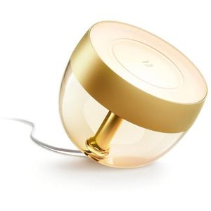 Tischlampe Philips-Hue Iris, gold mit LED