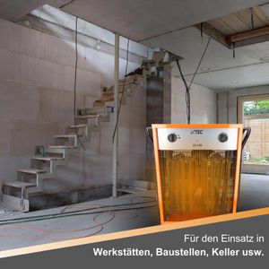 Produktbild für Heizlüfter BTEC 121260, mit 3 Stufen bis 22000 Watt