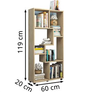 Produktbild für Bücherregal VCM Blina, 913984, sonoma eiche