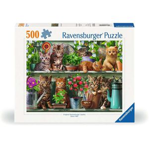 Puzzle Ravensburger 12000205, Katzen im Regal